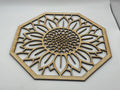 Template for resin sunflower