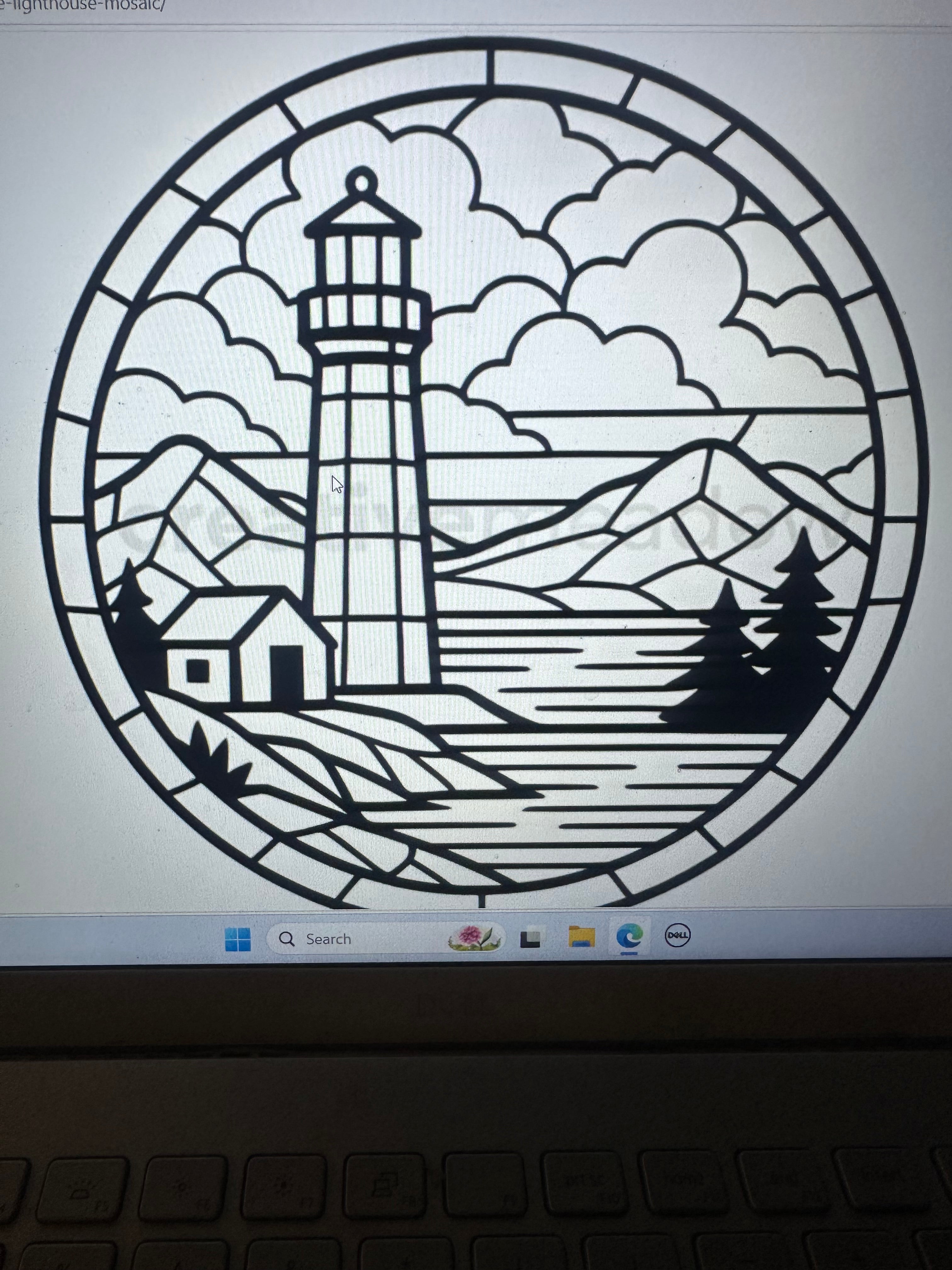 Template for resin