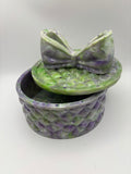 Resin bow trinket box