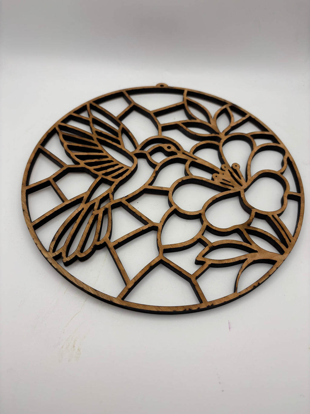 Template for resin hummingbird