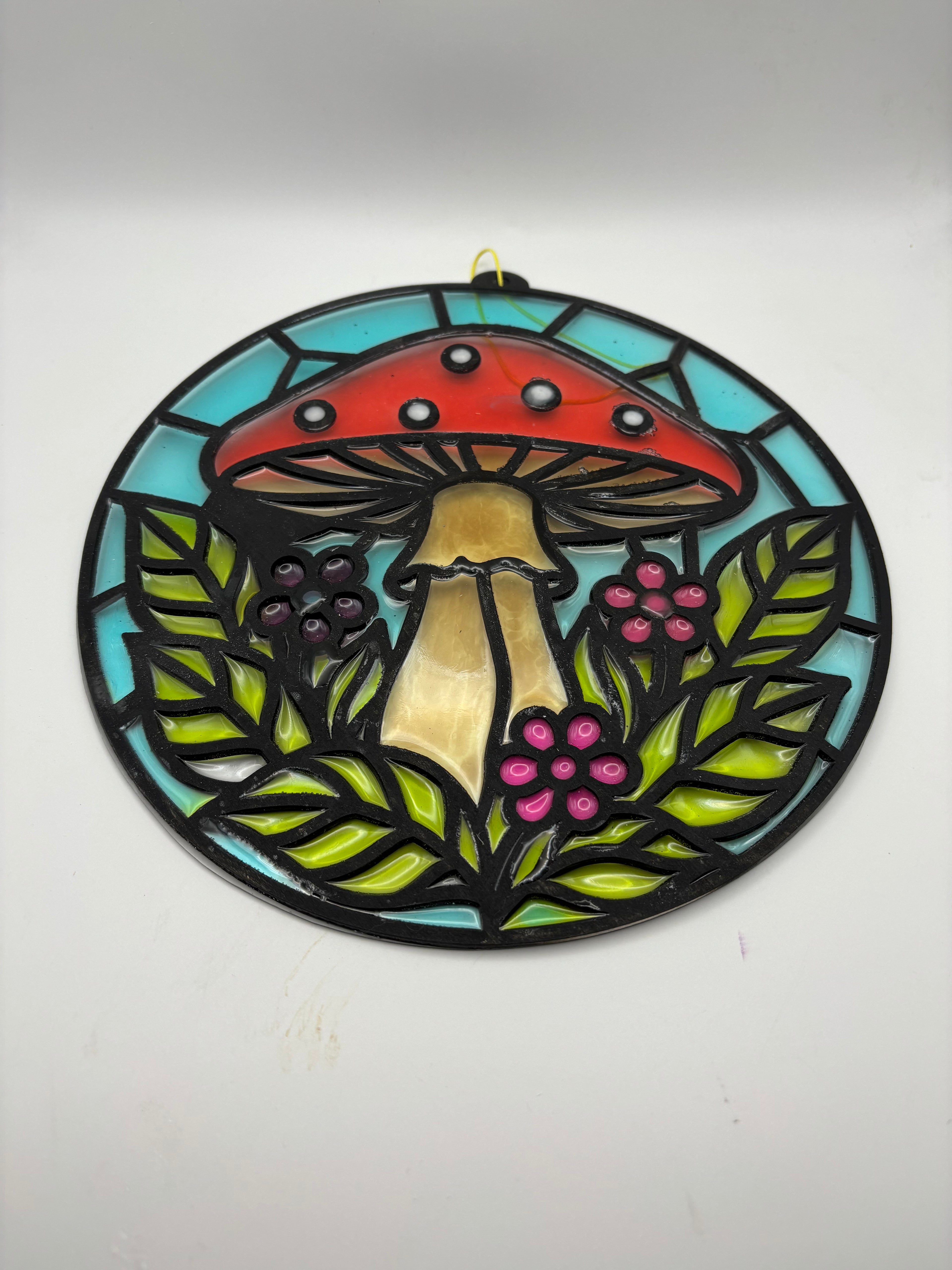 Resin template mushroom