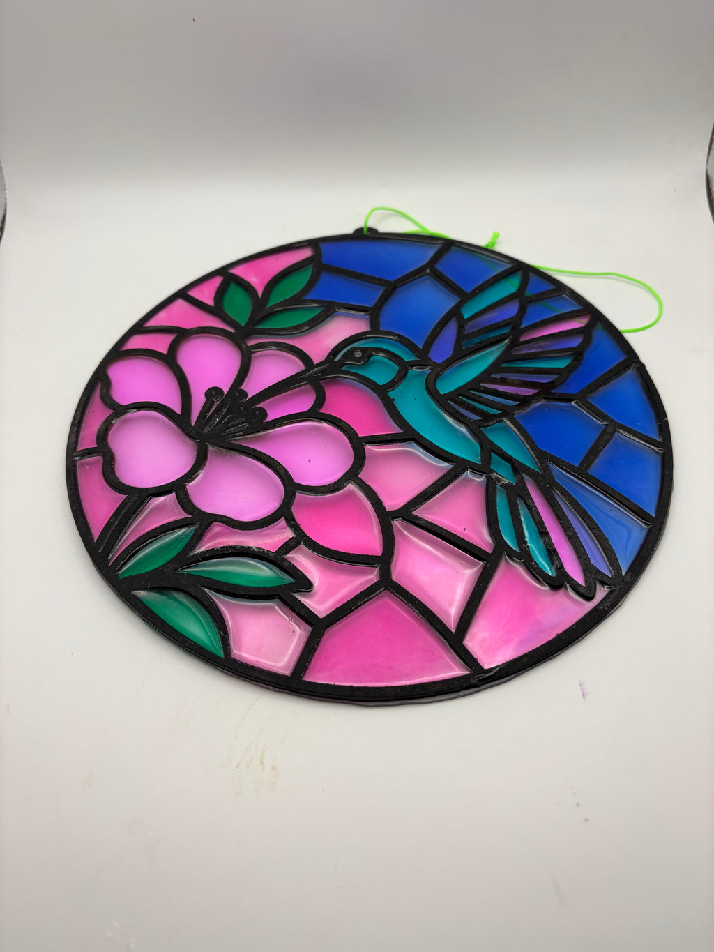 Template for resin hummingbird